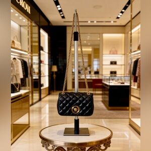 Excellent Condition - Versace Quilted Leather Crossbody